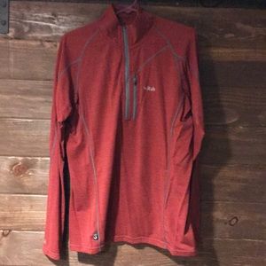 RAB 1/4 zip technical shirt baselayer cocona